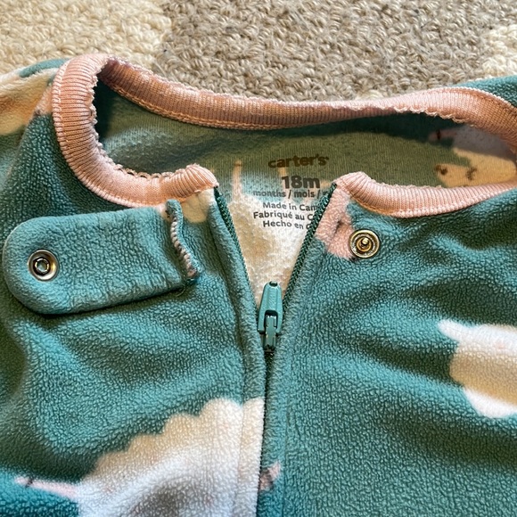 Carter’s 18 month fleece footed pajamas. - Picture 2 of 2